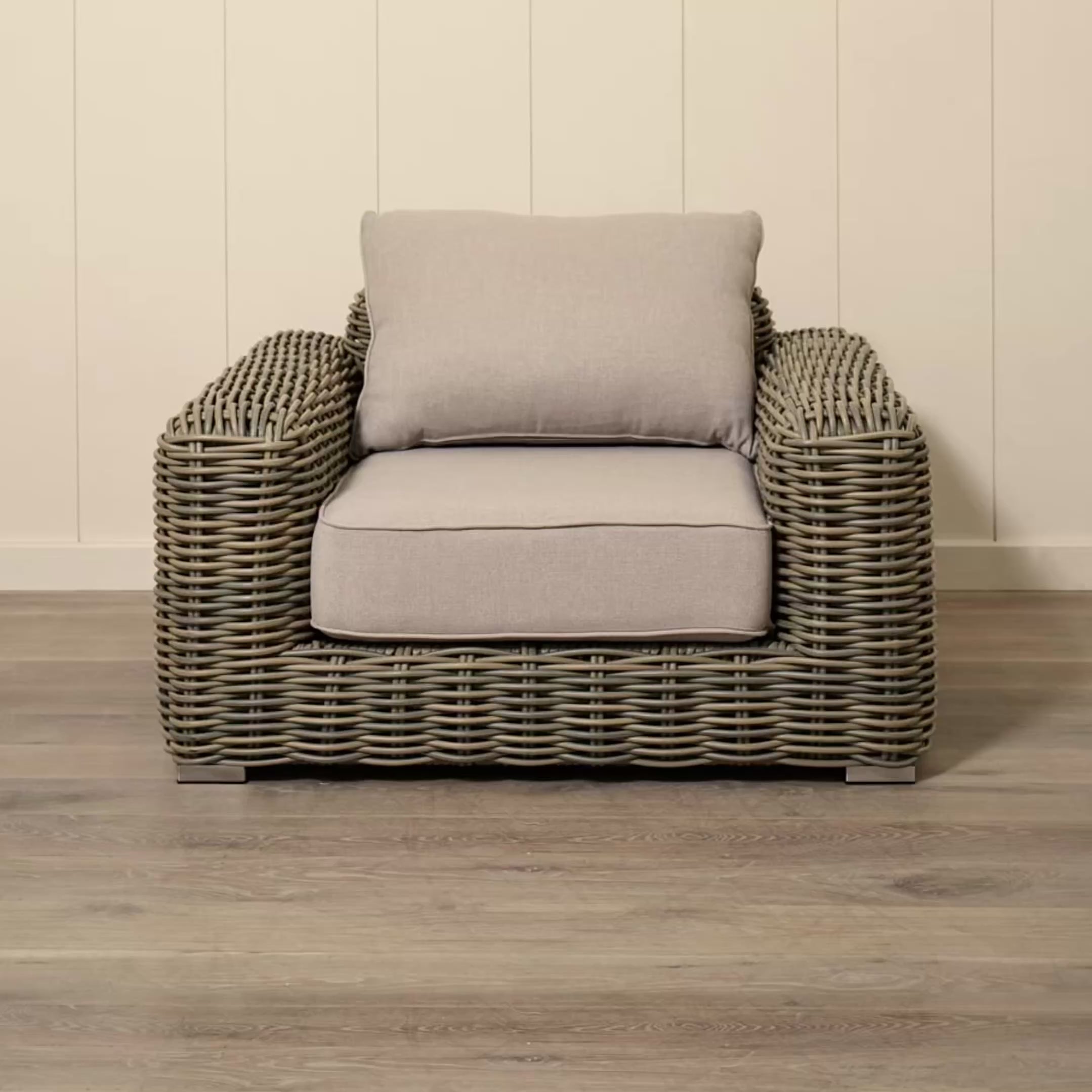 As Shown
Flax, Aluminum/Wicker