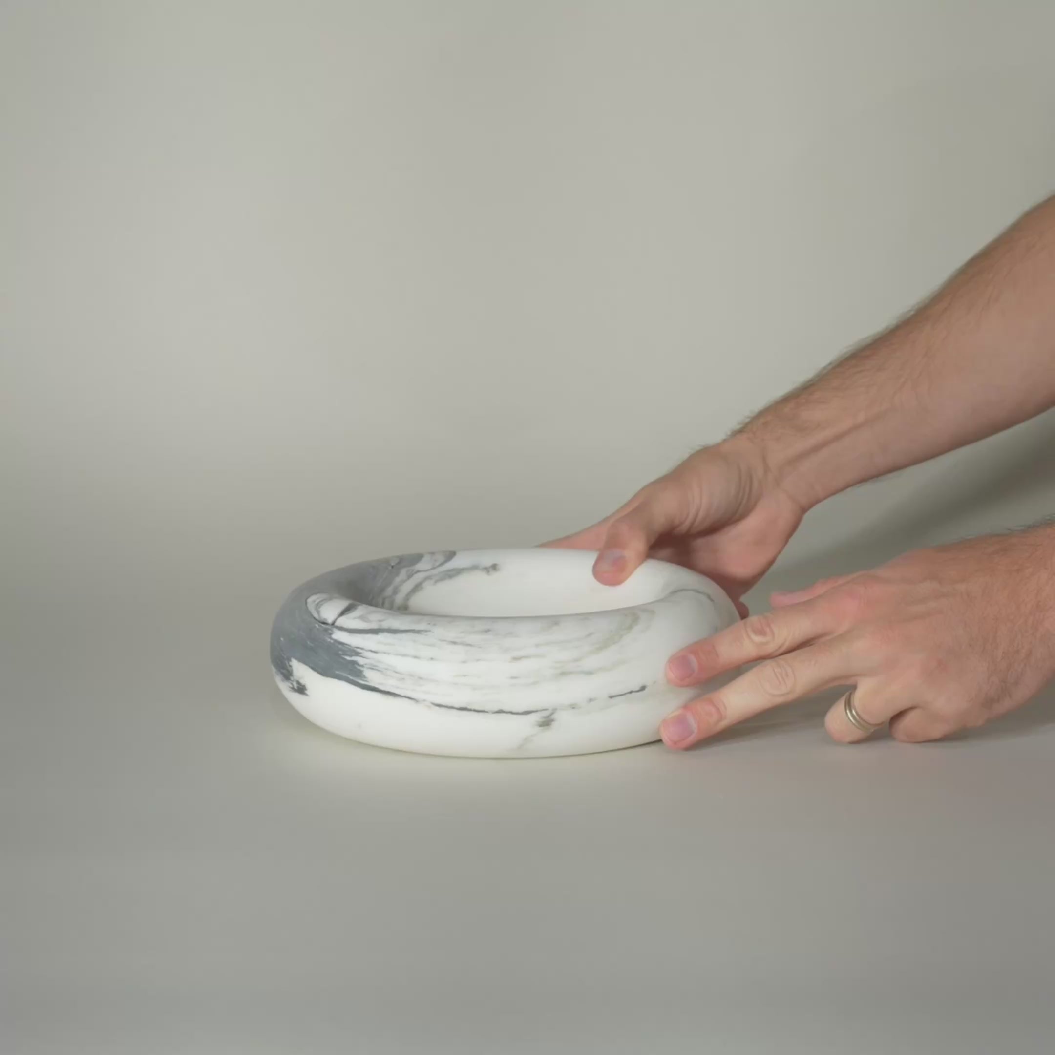 As Shown in Oriental Carrara White, Small