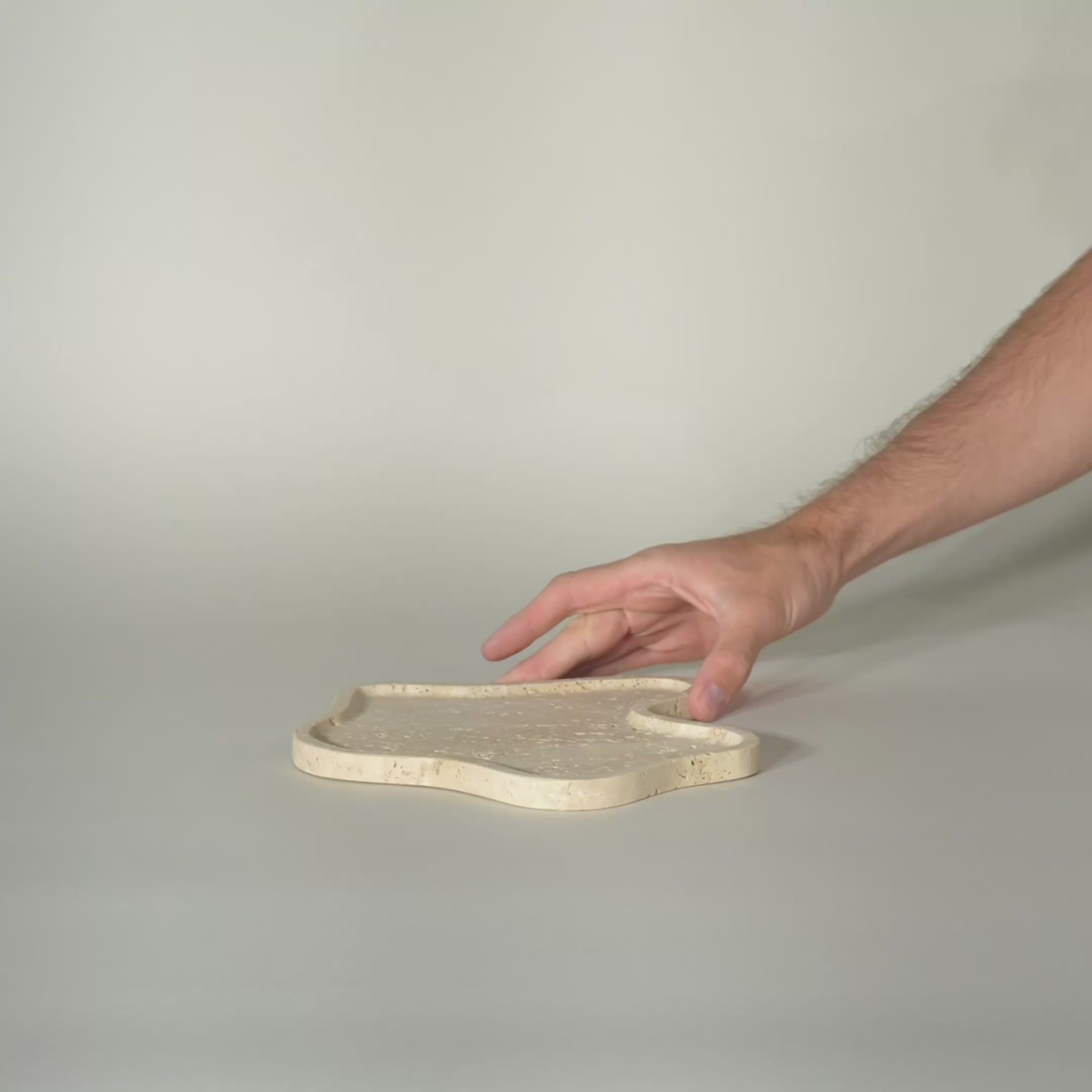 As shown in Beige Travertine