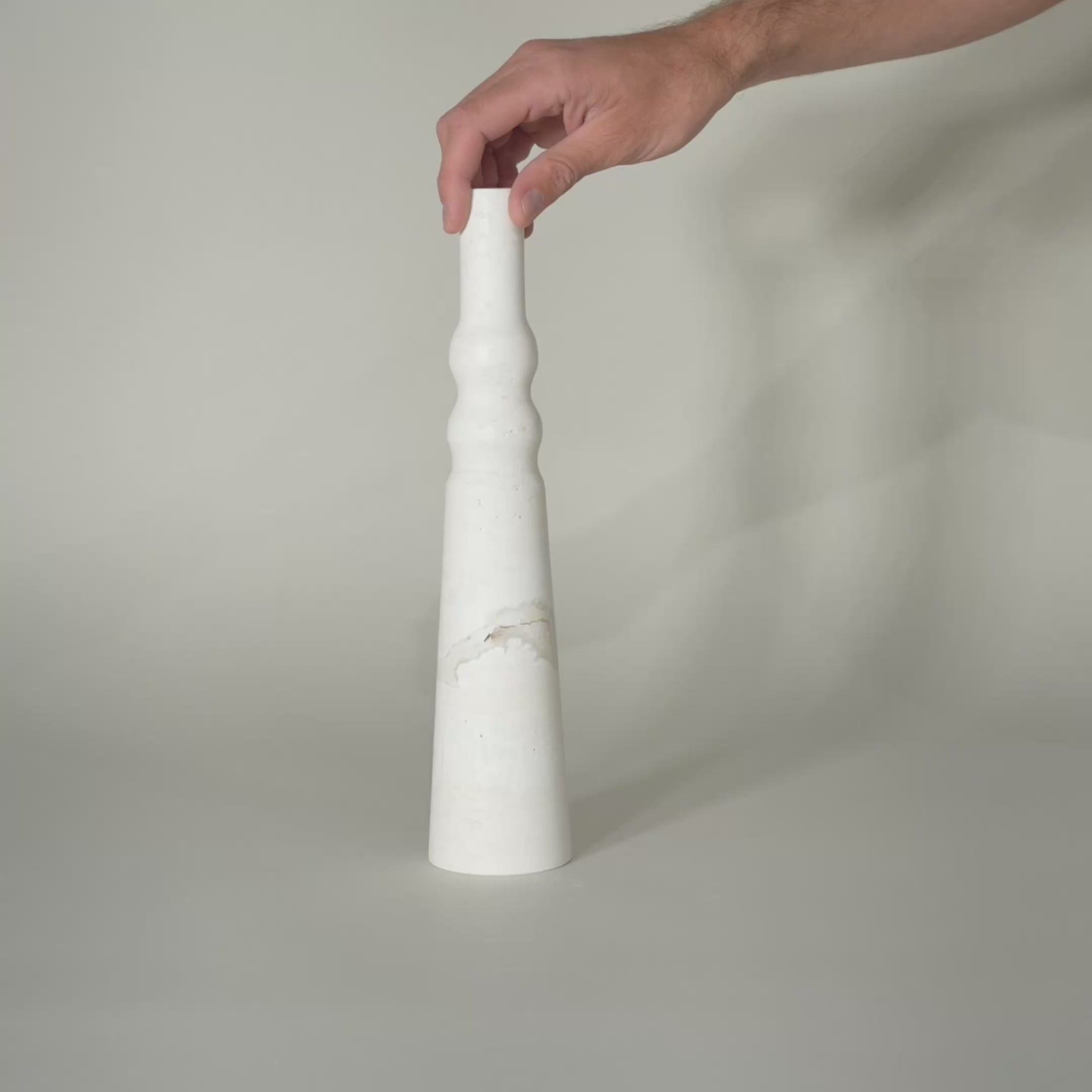 As Shown in Tall, White Travertine