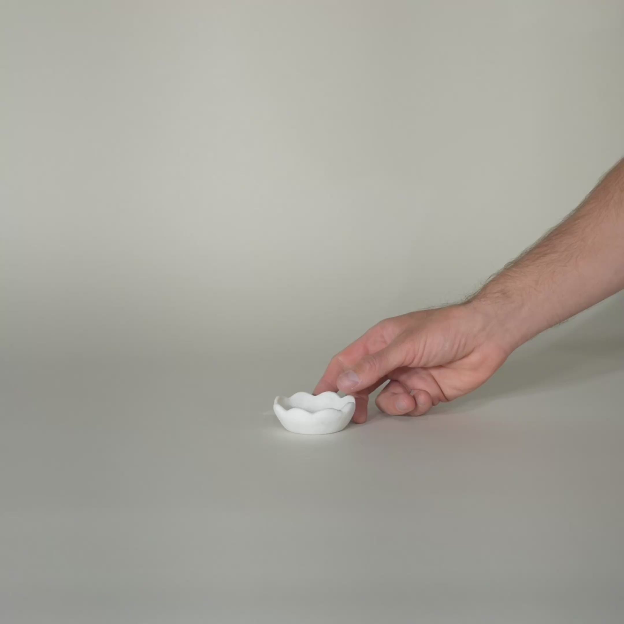 As Shown in White Marble