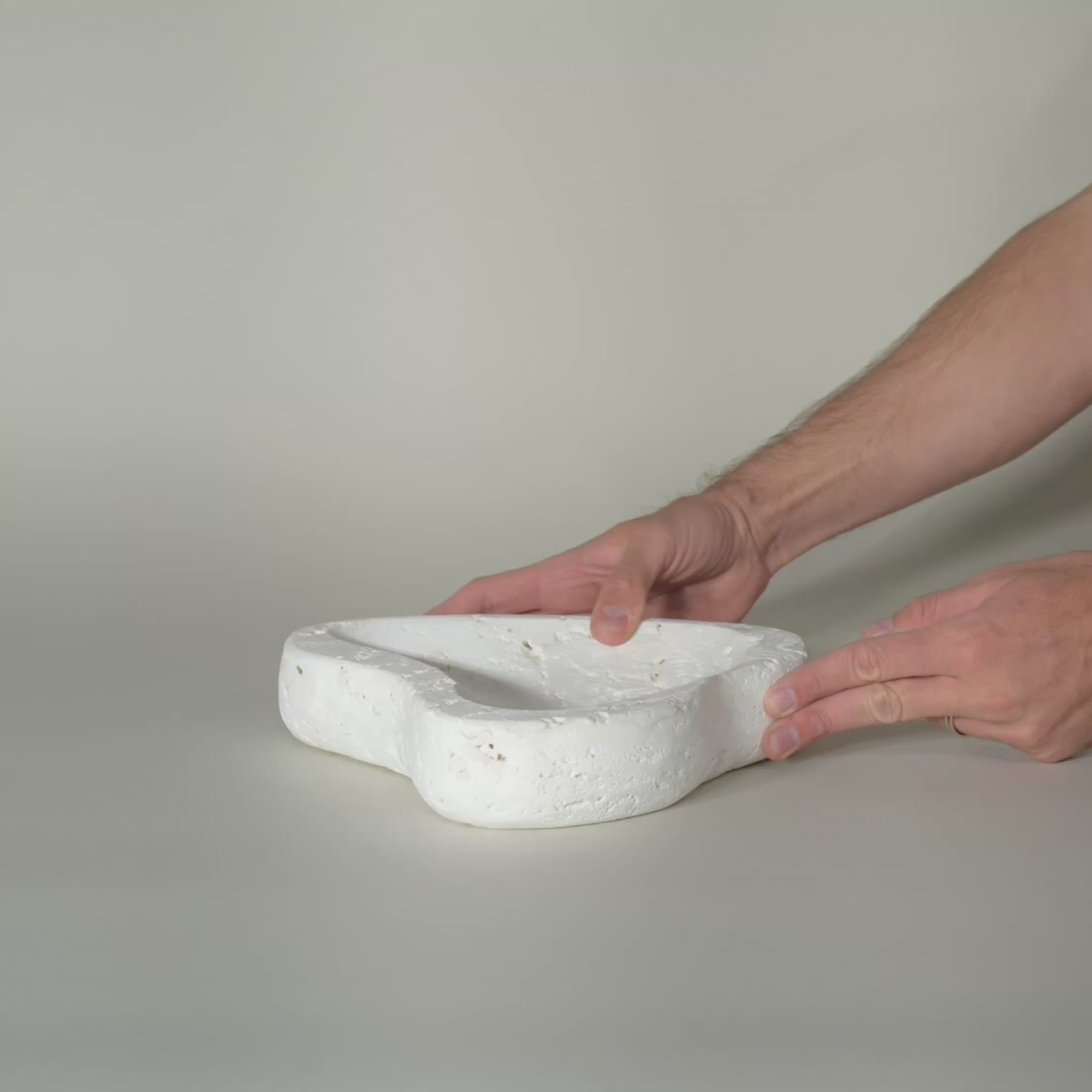 As Shown in White Travertine