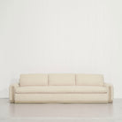 As Shown: Upholstered in Teddy Ivory, oak base finished in Mint White Natural