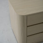 As Shown: 34"W x 22"D x 25"H | Material: Solid Oak | Finish: Sand