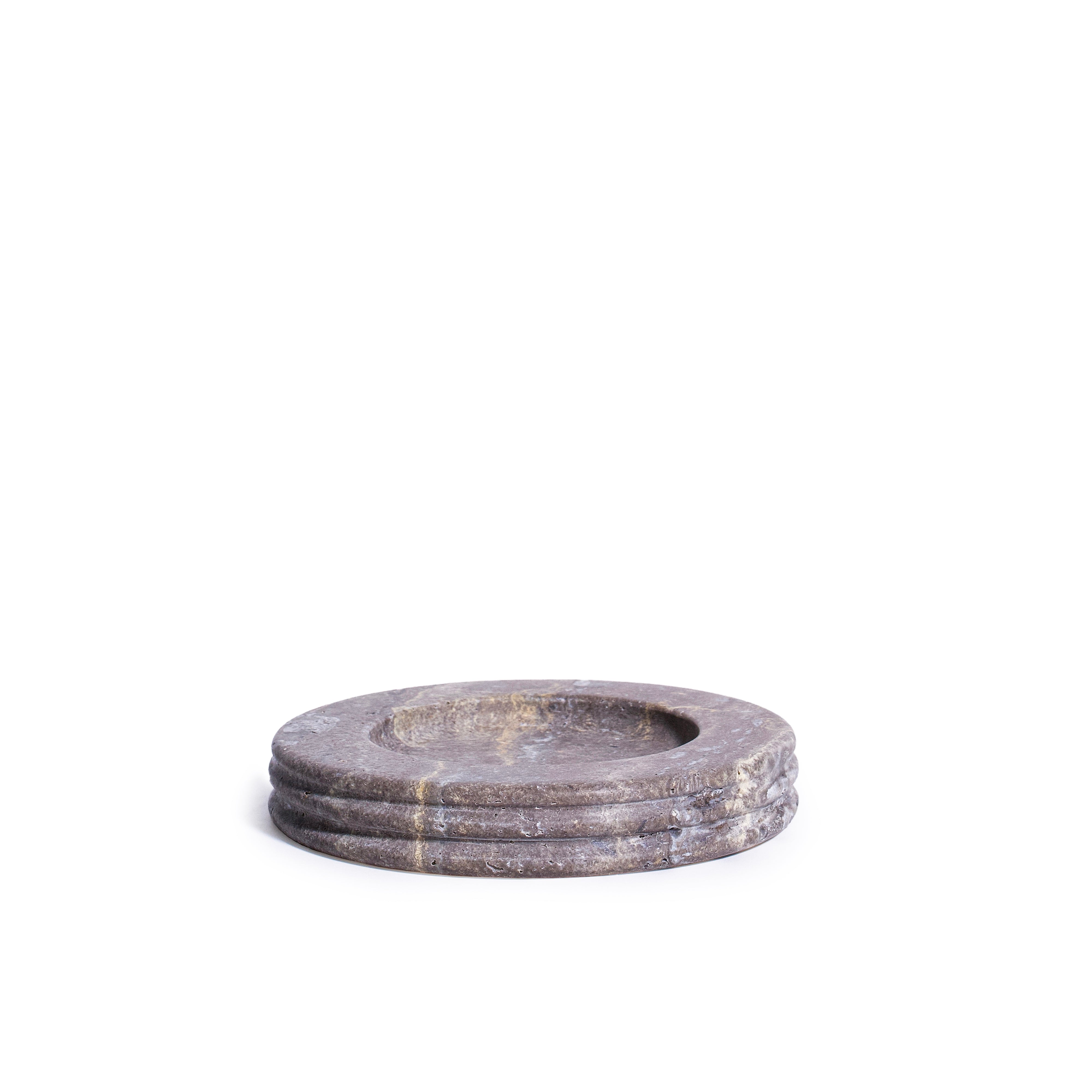 As Shown in Small, Silver Grey Travertine