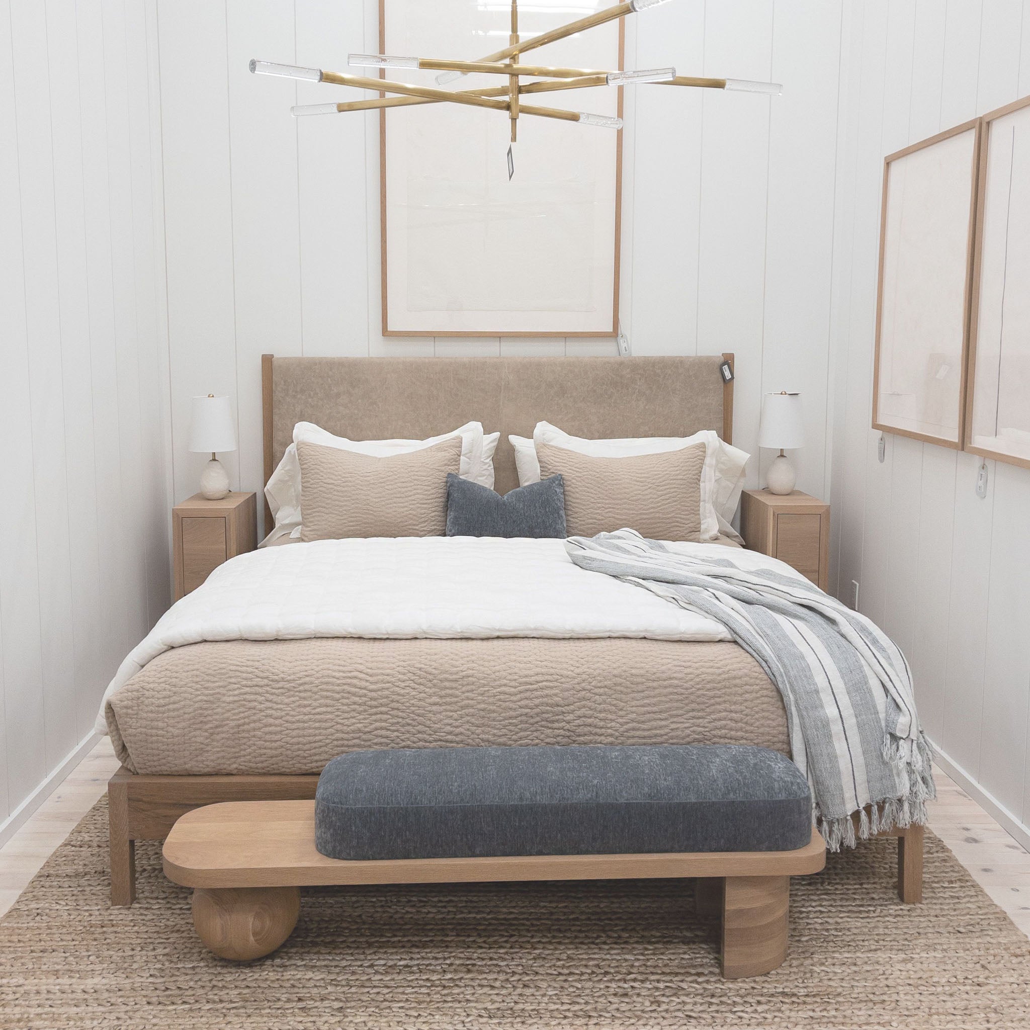 As Shown: in Petite, Mint White Natural finish.
