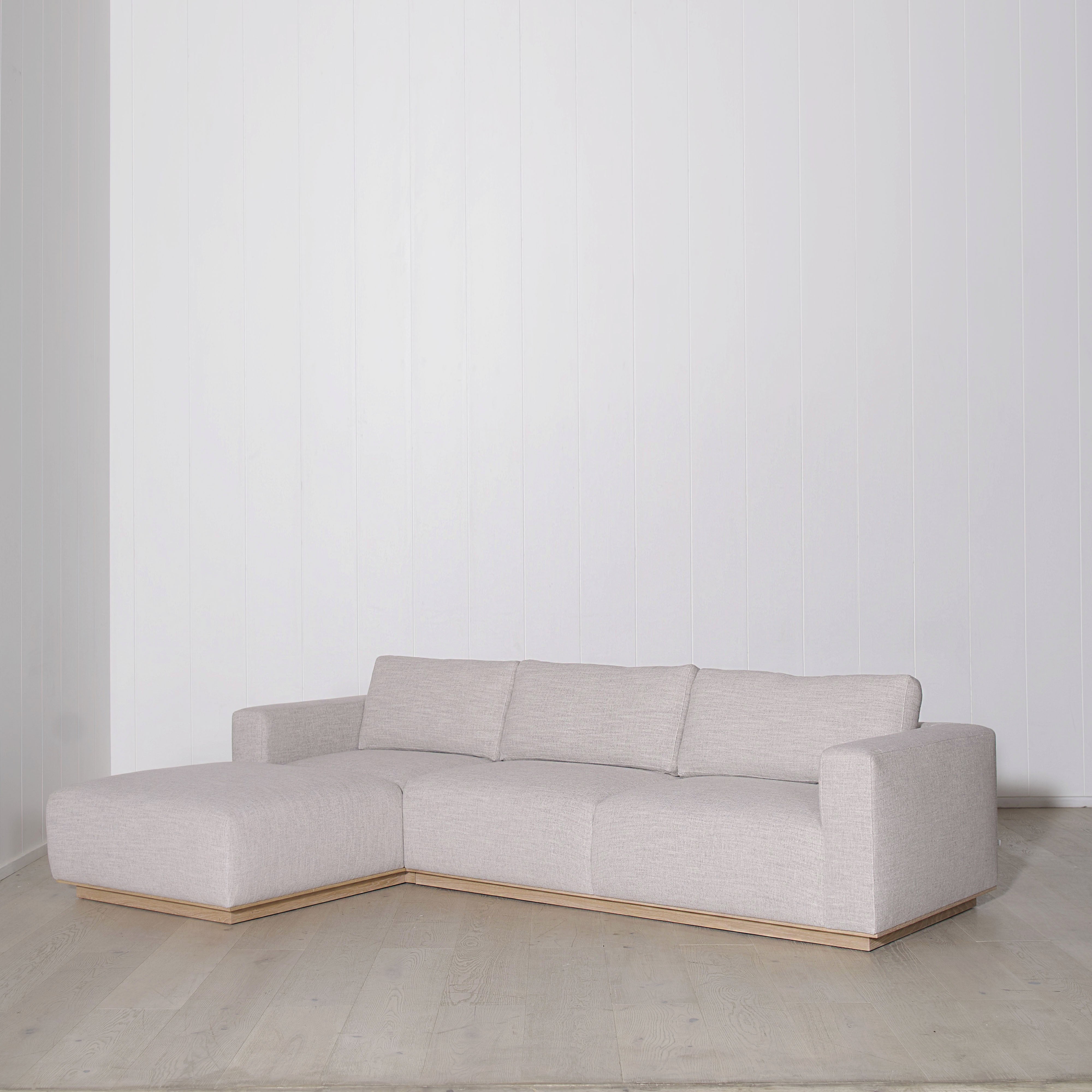 As Shown: in Mulberry, oak base finished in Mint White Natural.