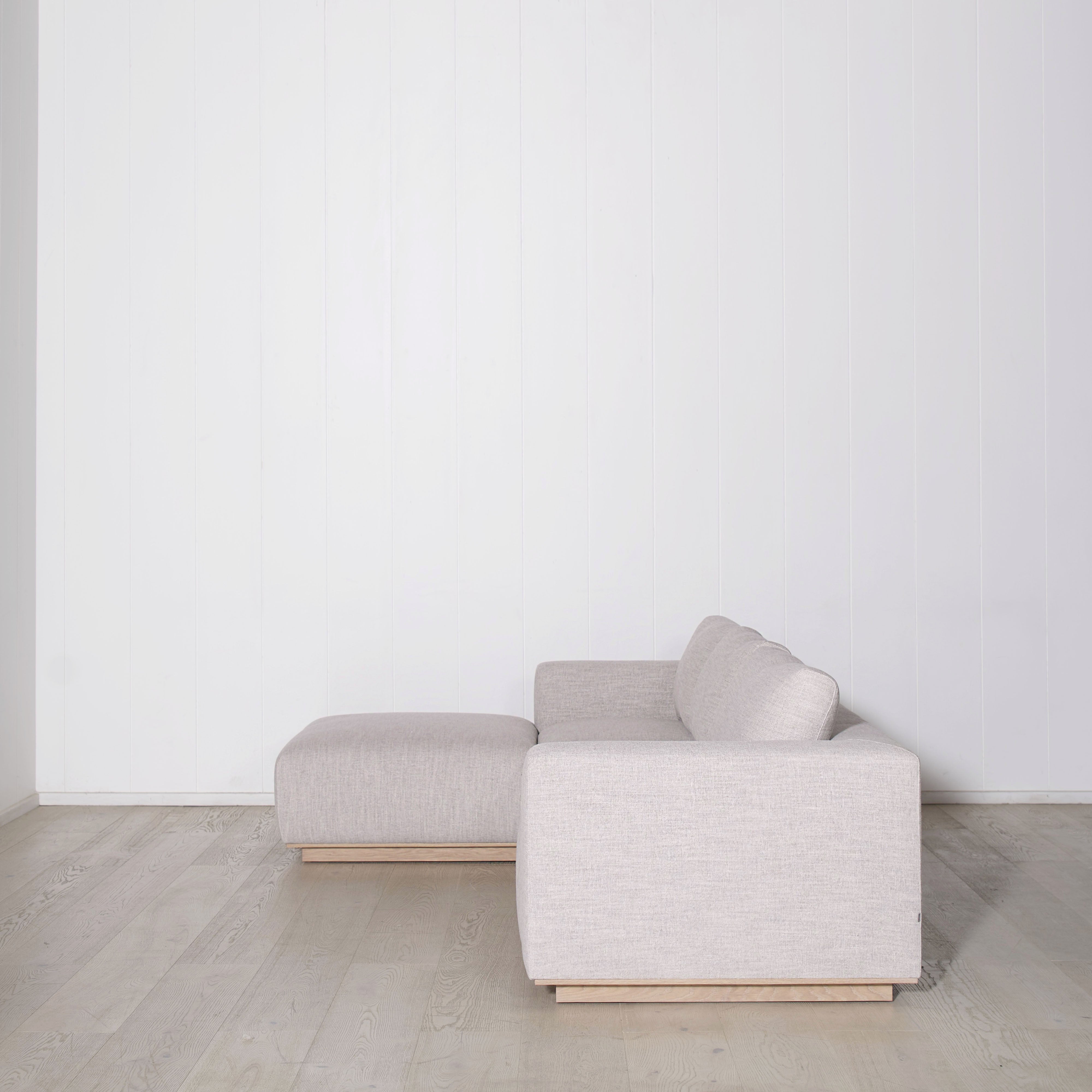 As Shown: in Mulberry, oak base finished in Mint White Natural.