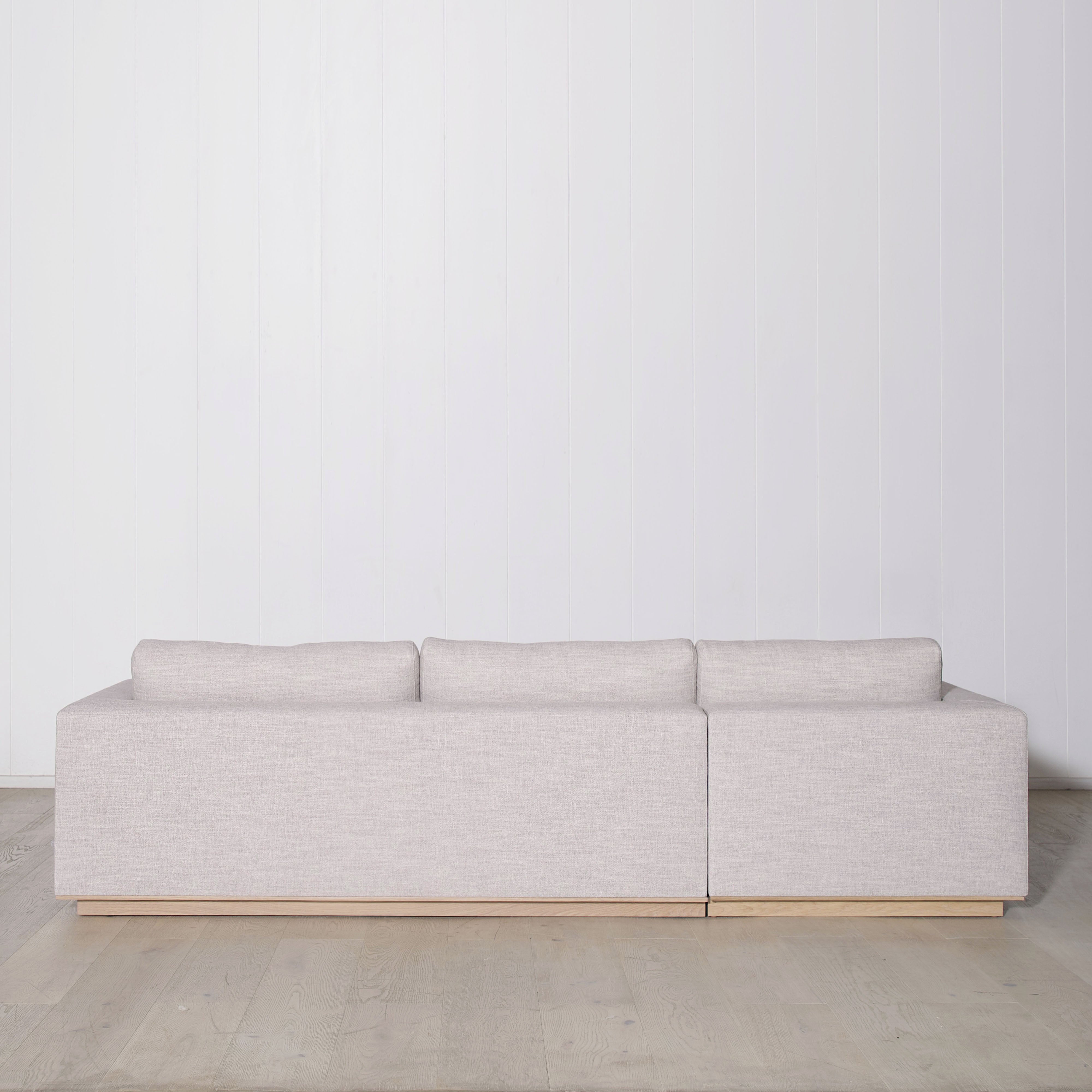 As Shown: in Mulberry, oak base finished in Mint White Natural.