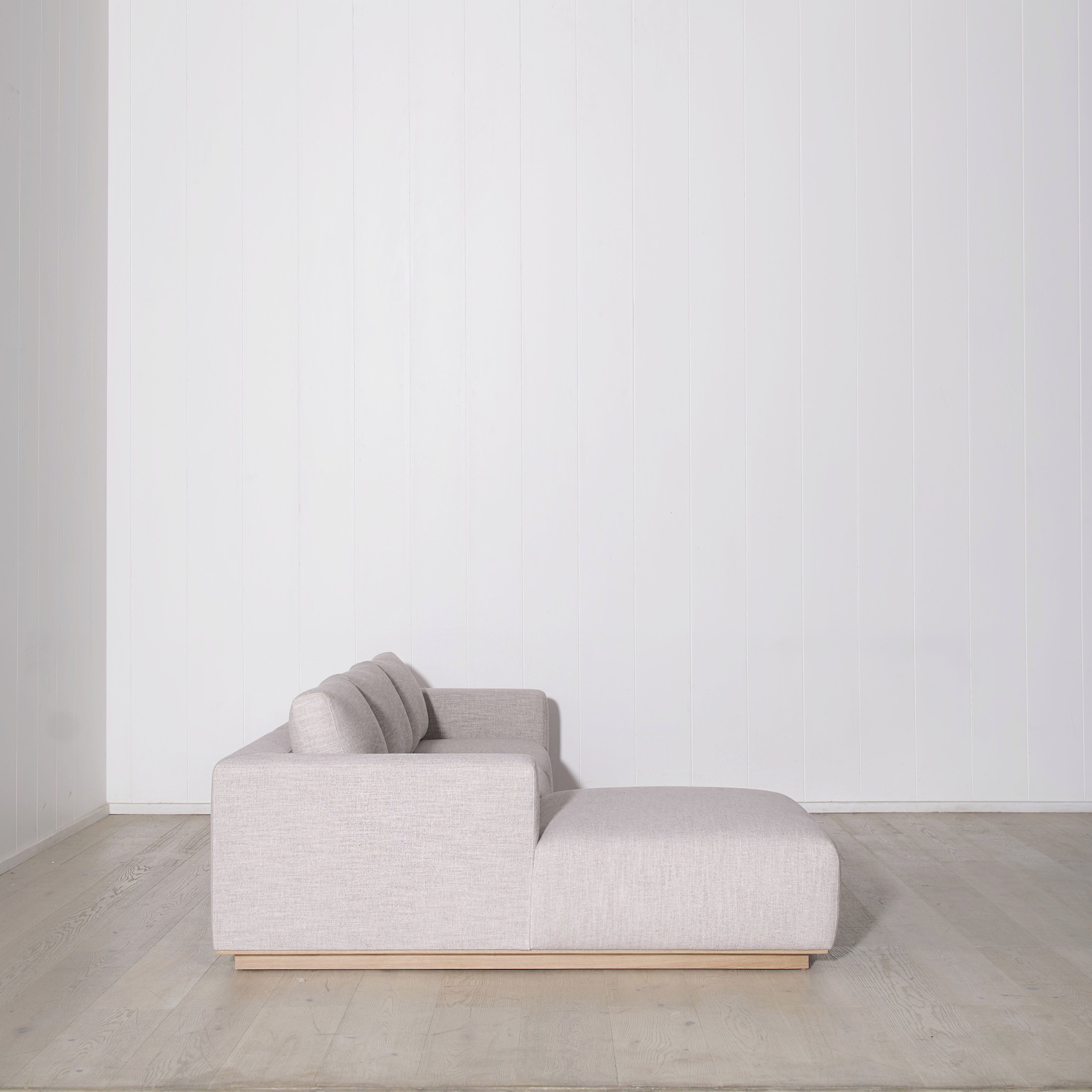 As Shown: in Mulberry, oak base finished in Mint White Natural.