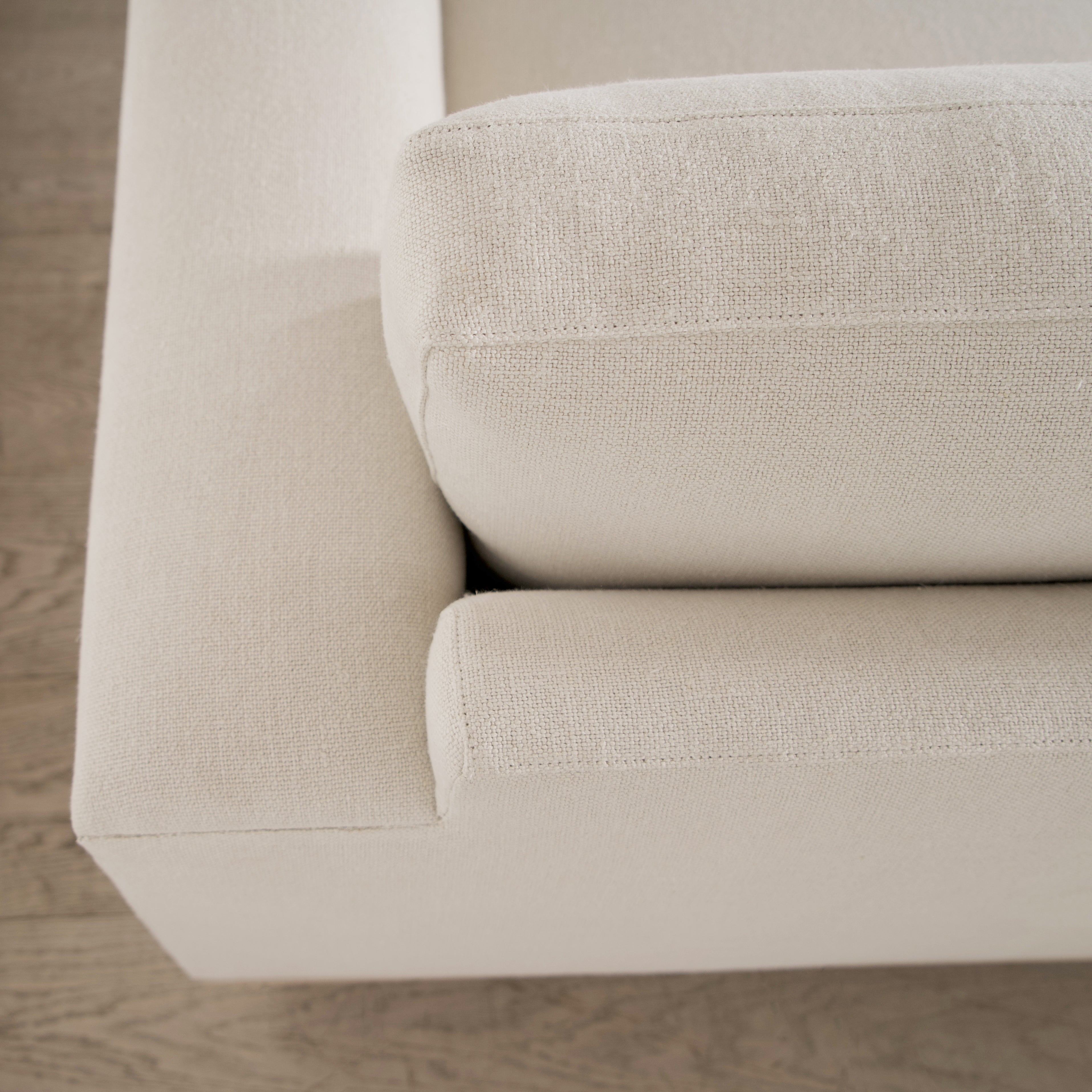 As Shown: in Frame Natural, oak base finished in Mint White Natural.