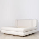 As Shown: King.  in Rome Ivory. Oak finished in Mint White Natural.