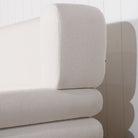 As Shown: King.  in Rome Ivory. Oak finished in Mint White Natural.