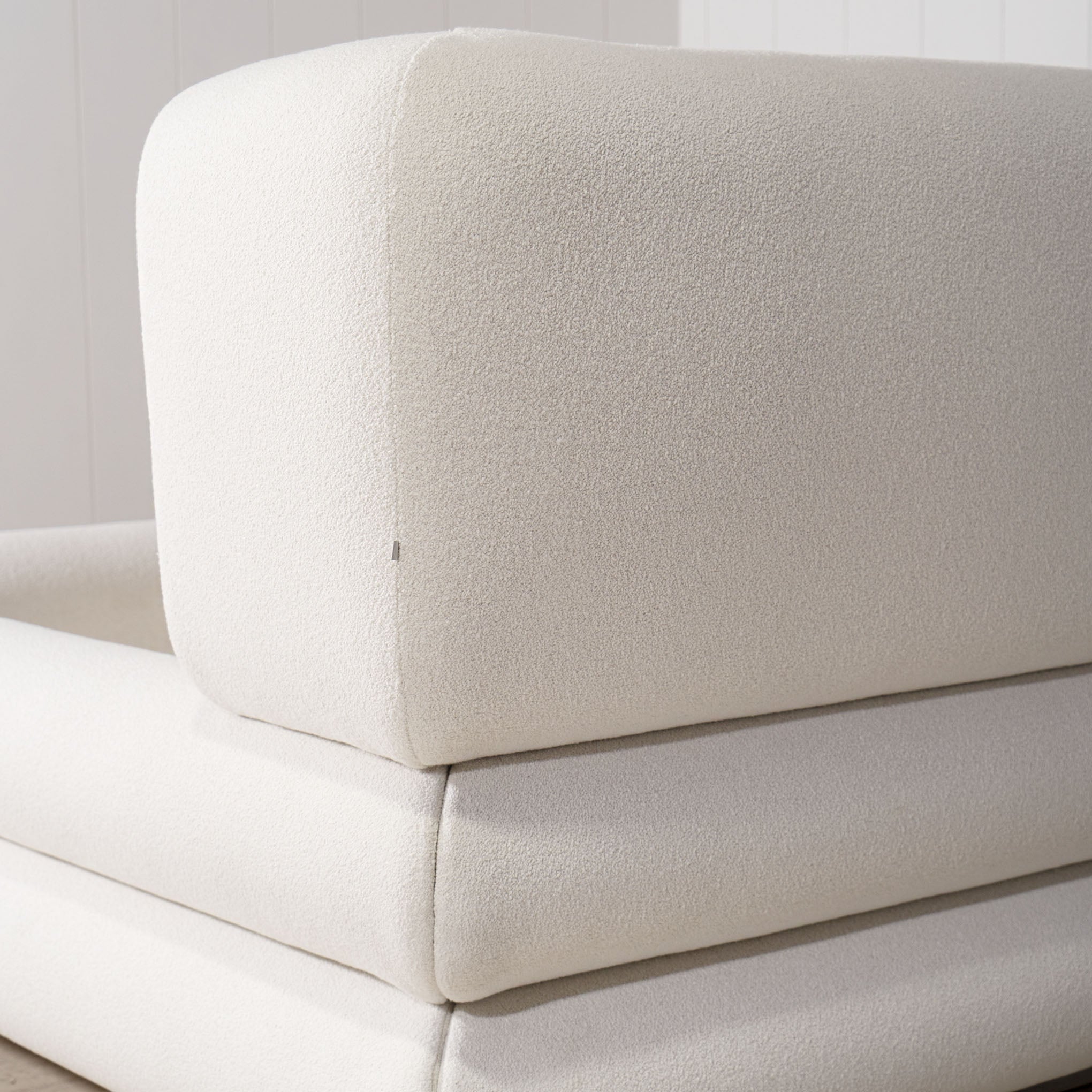 As Shown: King.  in Rome Ivory. Oak finished in Mint White Natural.