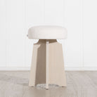 As Shown: in Mila Sugar, Mint White Natural oak finish.