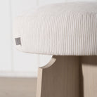 As Shown: in Mila Sugar, Mint White Natural oak finish.