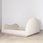 As Shown: in Frame Natural. Oak finished in Mint White / Super White.