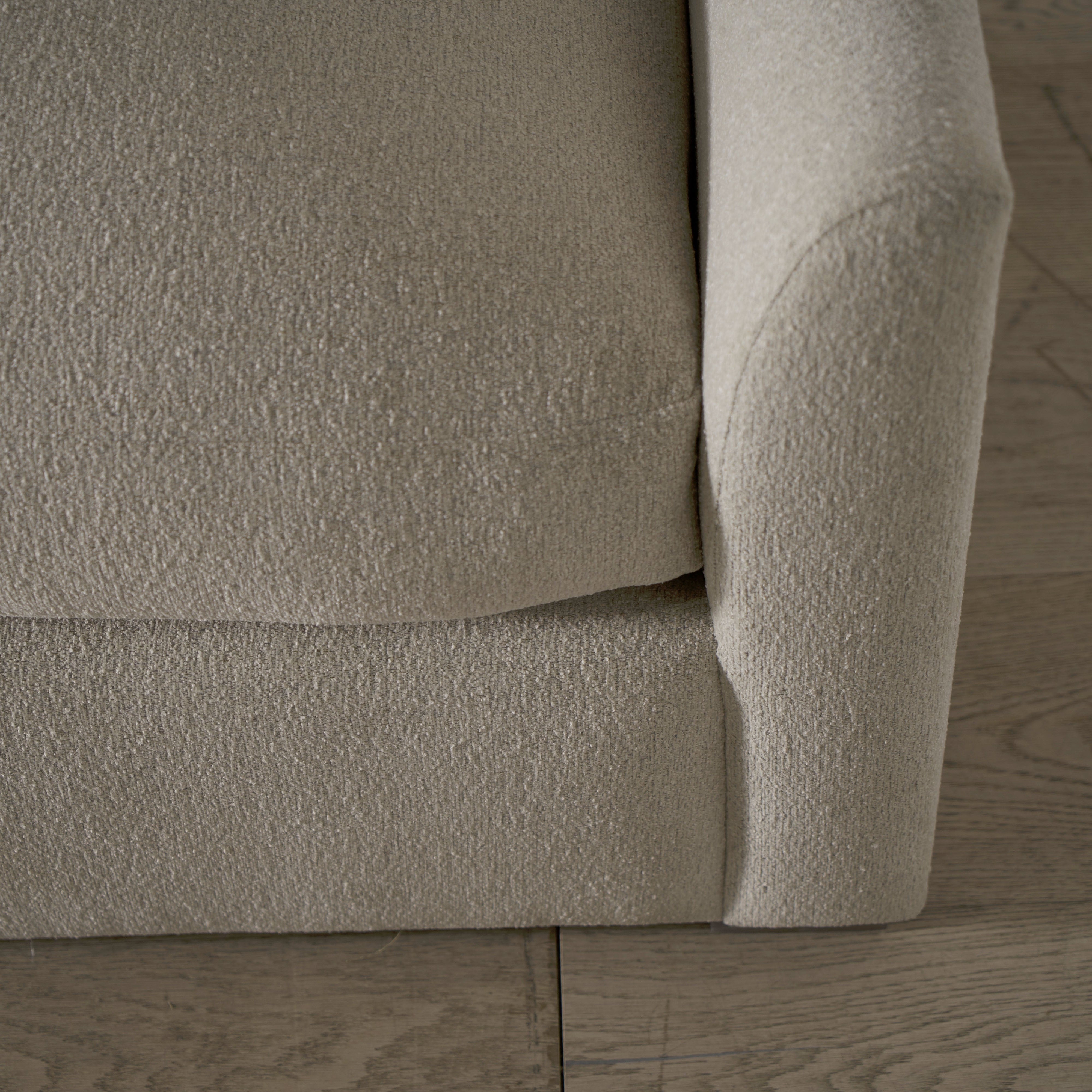As Shown: Slipcovered in COM with a 3 over 1 Cushion Configuration