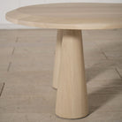As Shown: Solid Oak finished in Mint White Natural.
