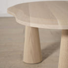 As Shown: Solid Oak finished in Mint White Natural.