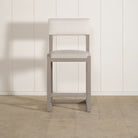 As Shown: in Sawyer Pewter seat and Rome Ivory back, Antique Beige (Discontinued Finish) finish.
