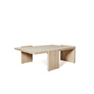 As Shown: Oak finished in Mint White Natural