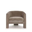 As Shown: in Mila Driftwood and Sky Taupe.Seat height : 19.5"Seat depth : 24"