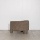 As Shown: in Mila Driftwood and Sky Taupe.Seat height : 19.5"Seat depth : 24"