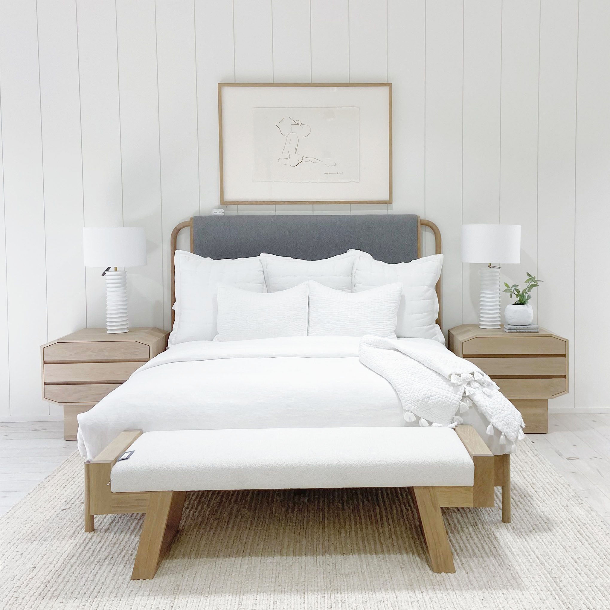 La Femme au Chapeau. Shown in 36x52 format, natural oak. | Muskoka Living Collection - Art