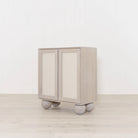 As Shown: in Mint White Super White with Gaspar painted cane.