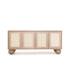 As Shown: in Mint White Natural finish with natural Cane.