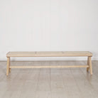 As Shown: in Mint White Natural finish with natural cane