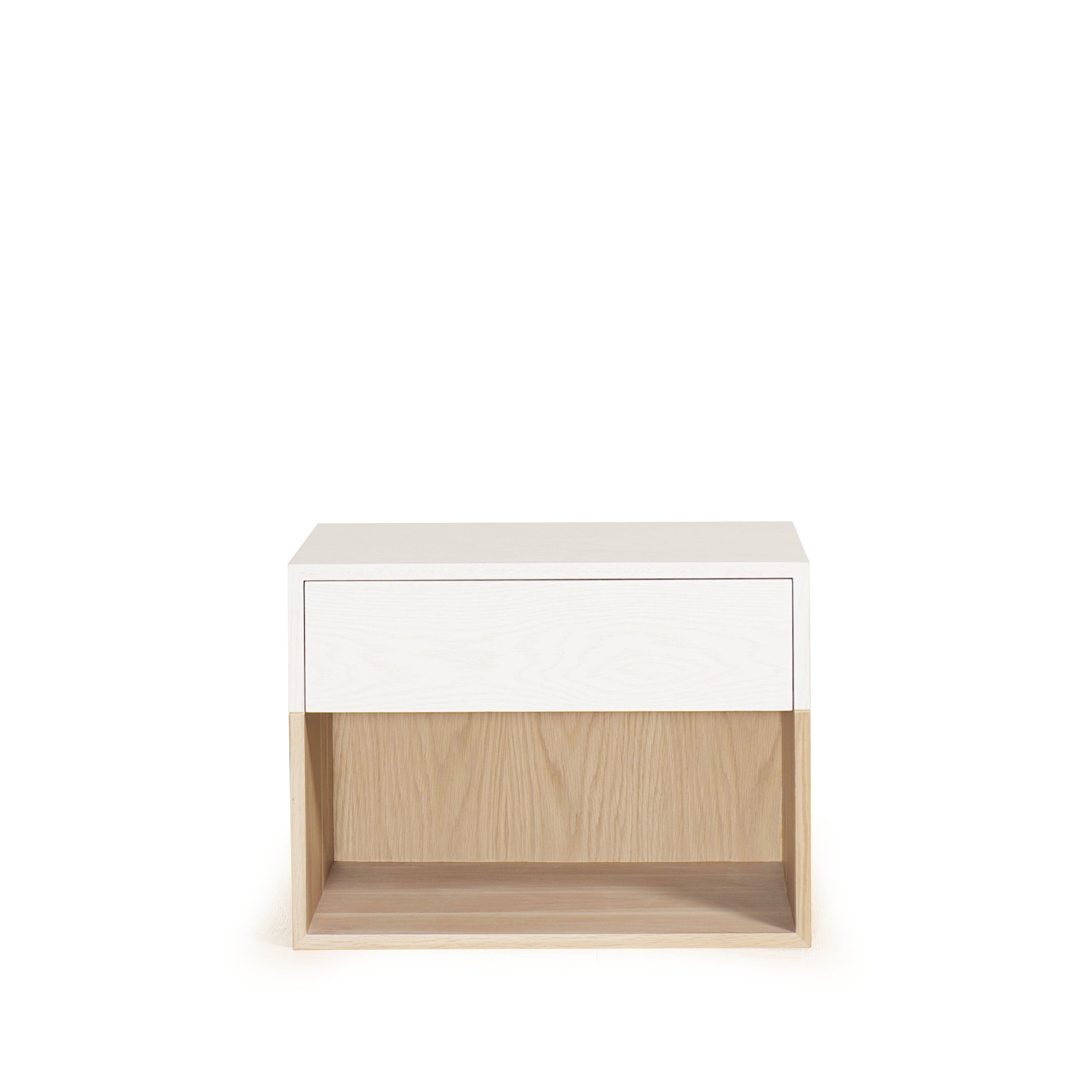 As Shown: finished in Mint White Natural with white top finish.