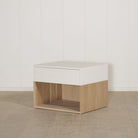 As Shown: finished in Mint White Natural with white top finish.