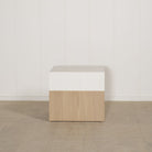 As Shown: finished in Mint White Natural with white top finish.