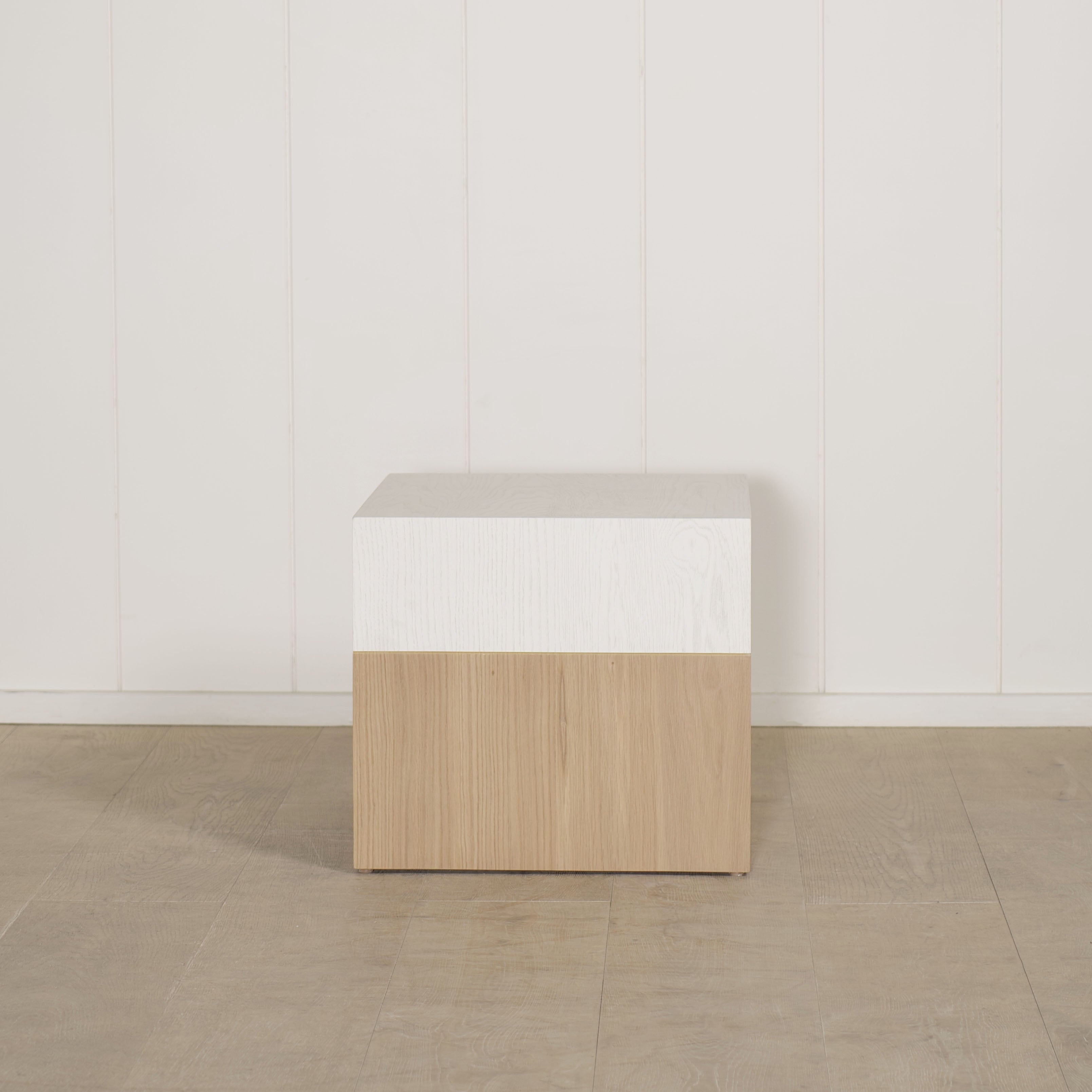 As Shown: finished in Mint White Natural with white top finish.