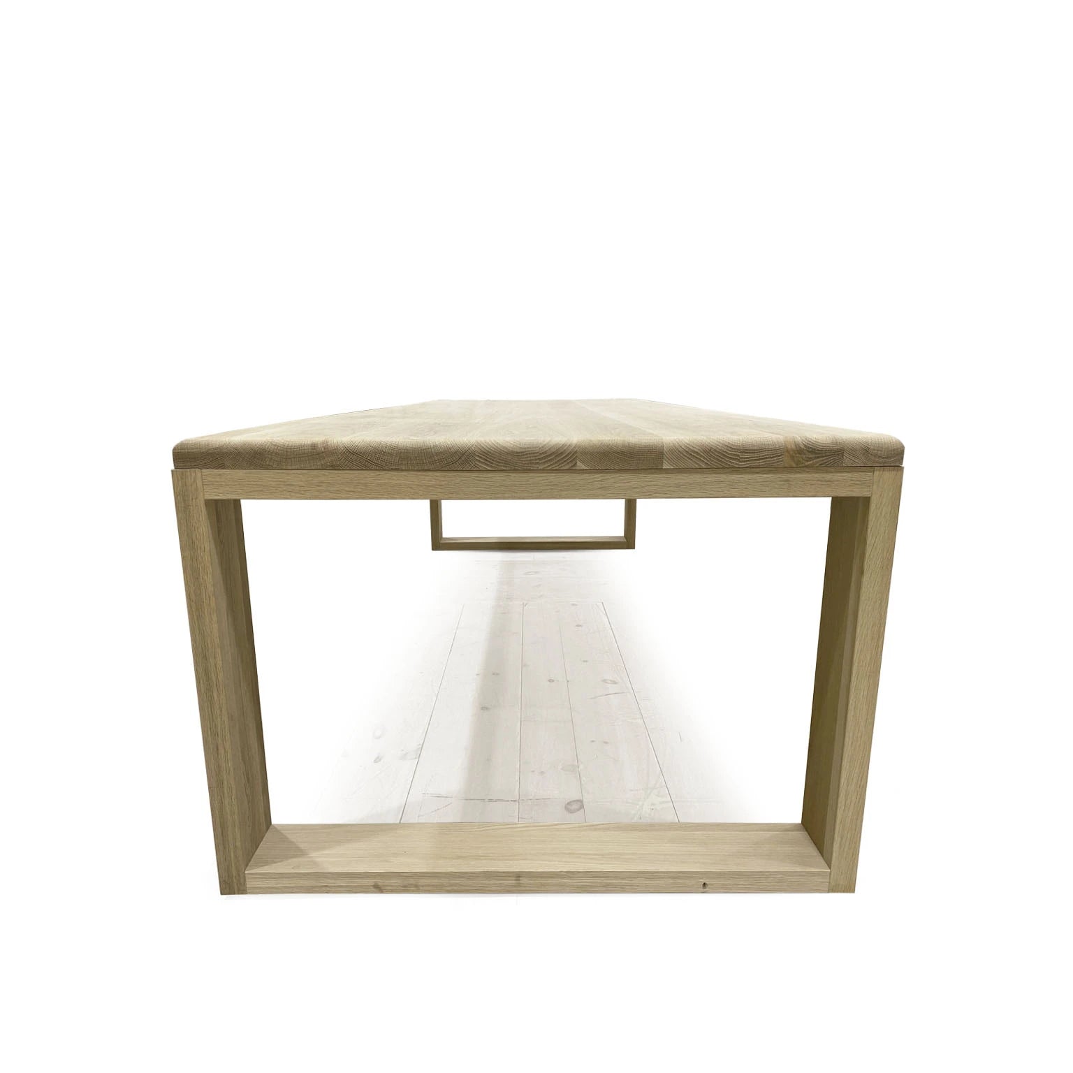 As Shown: finished in Mint White Natural.