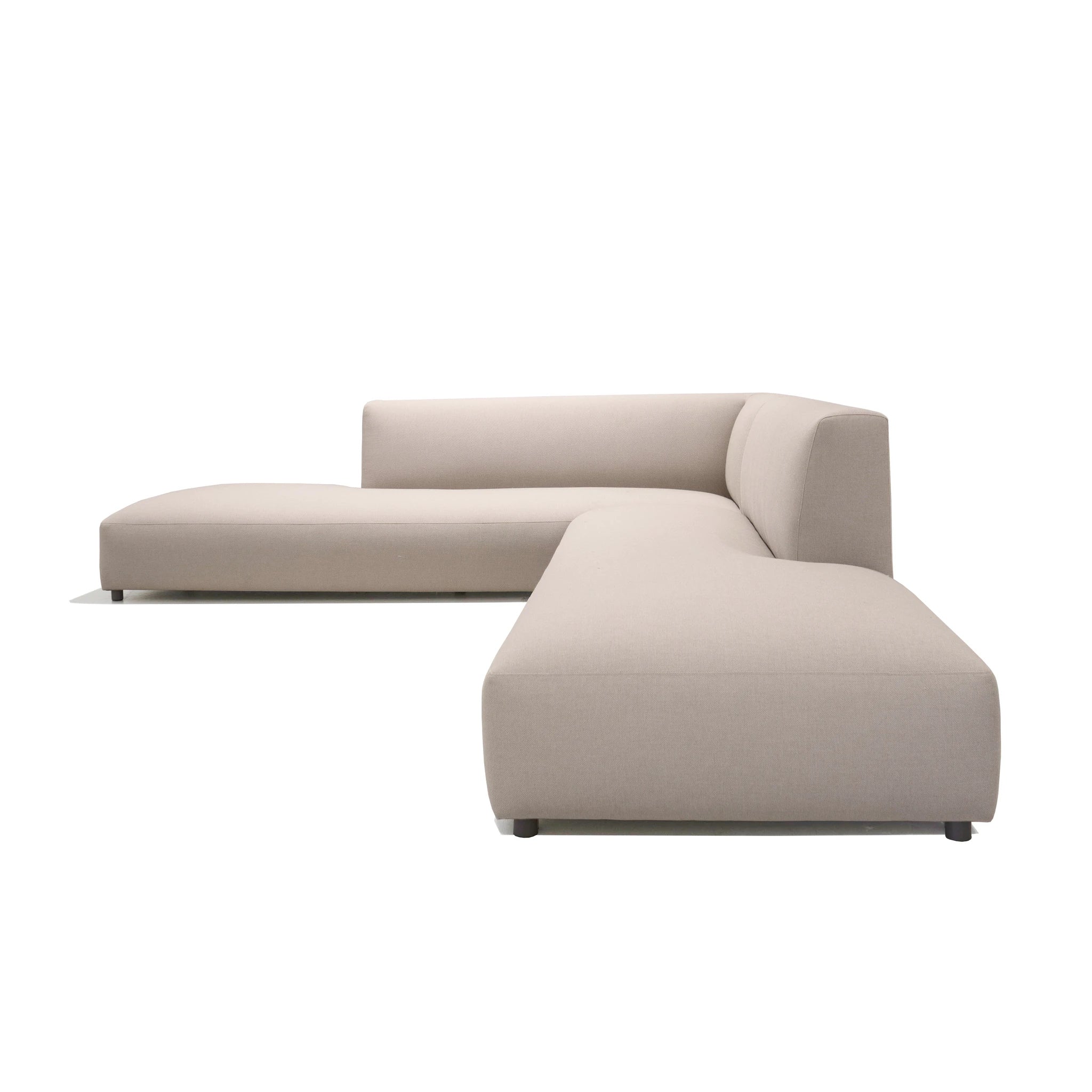 As Shown: in Essential Sand fabric, metal legs