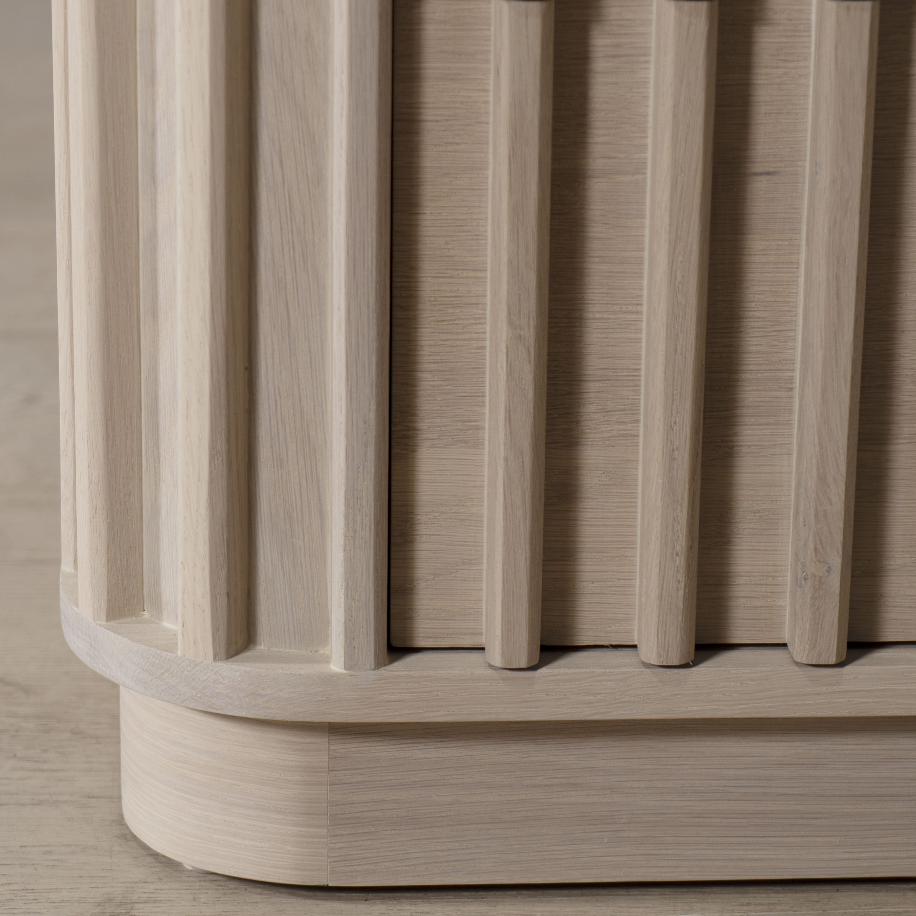 As Shown: in Small, Mint White Natural finish
