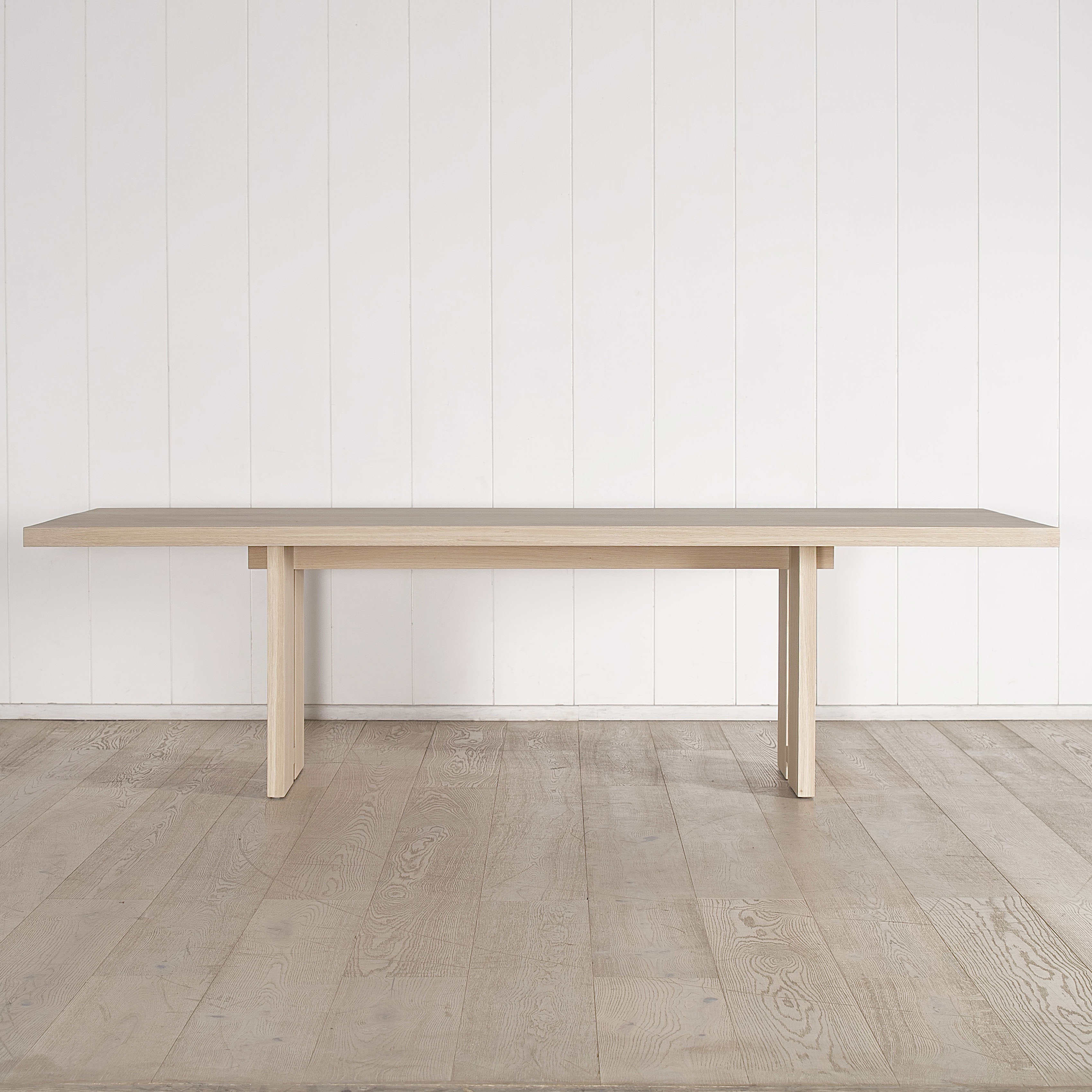 As Shown: finished in Mint White Natural.