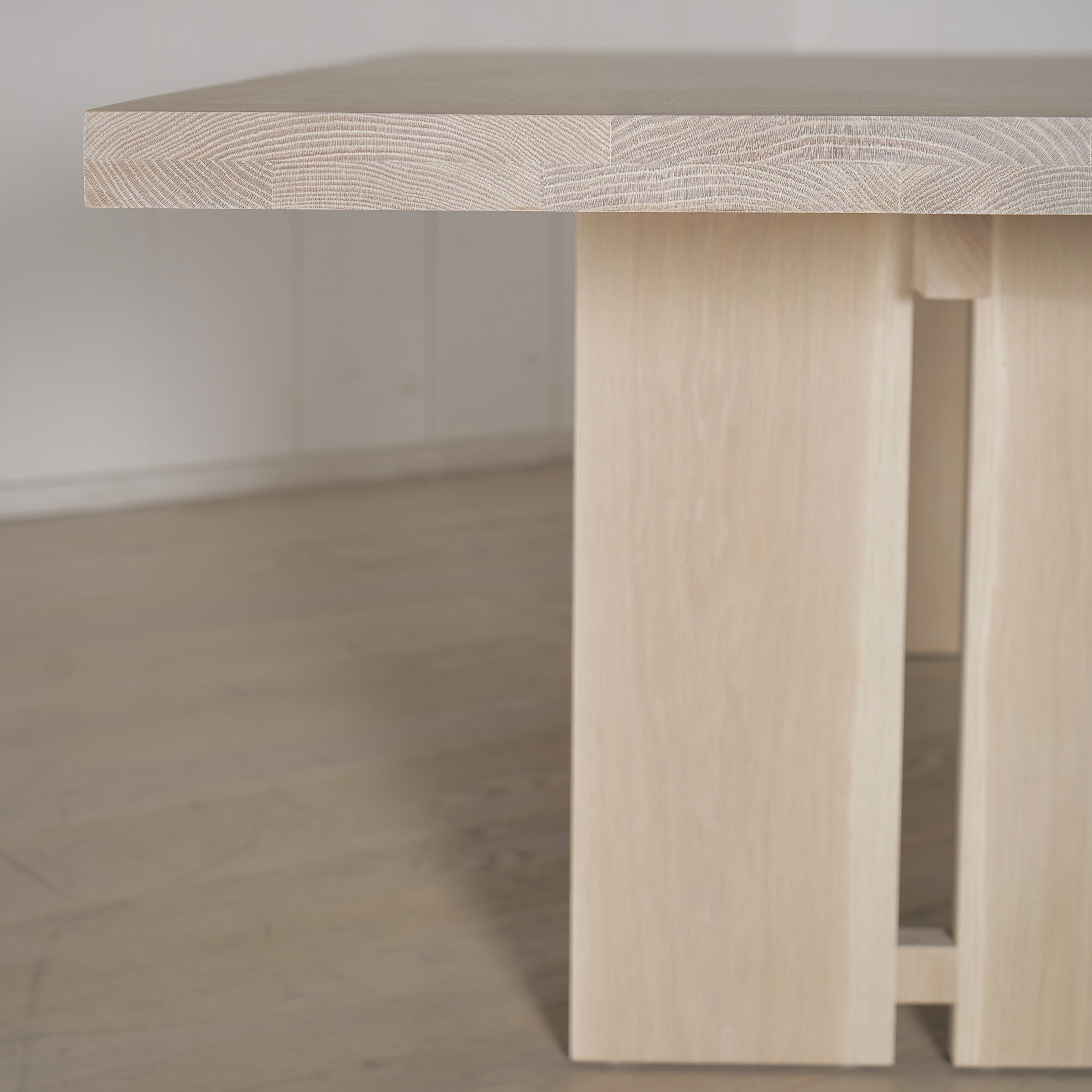 As Shown: finished in Mint White Natural.