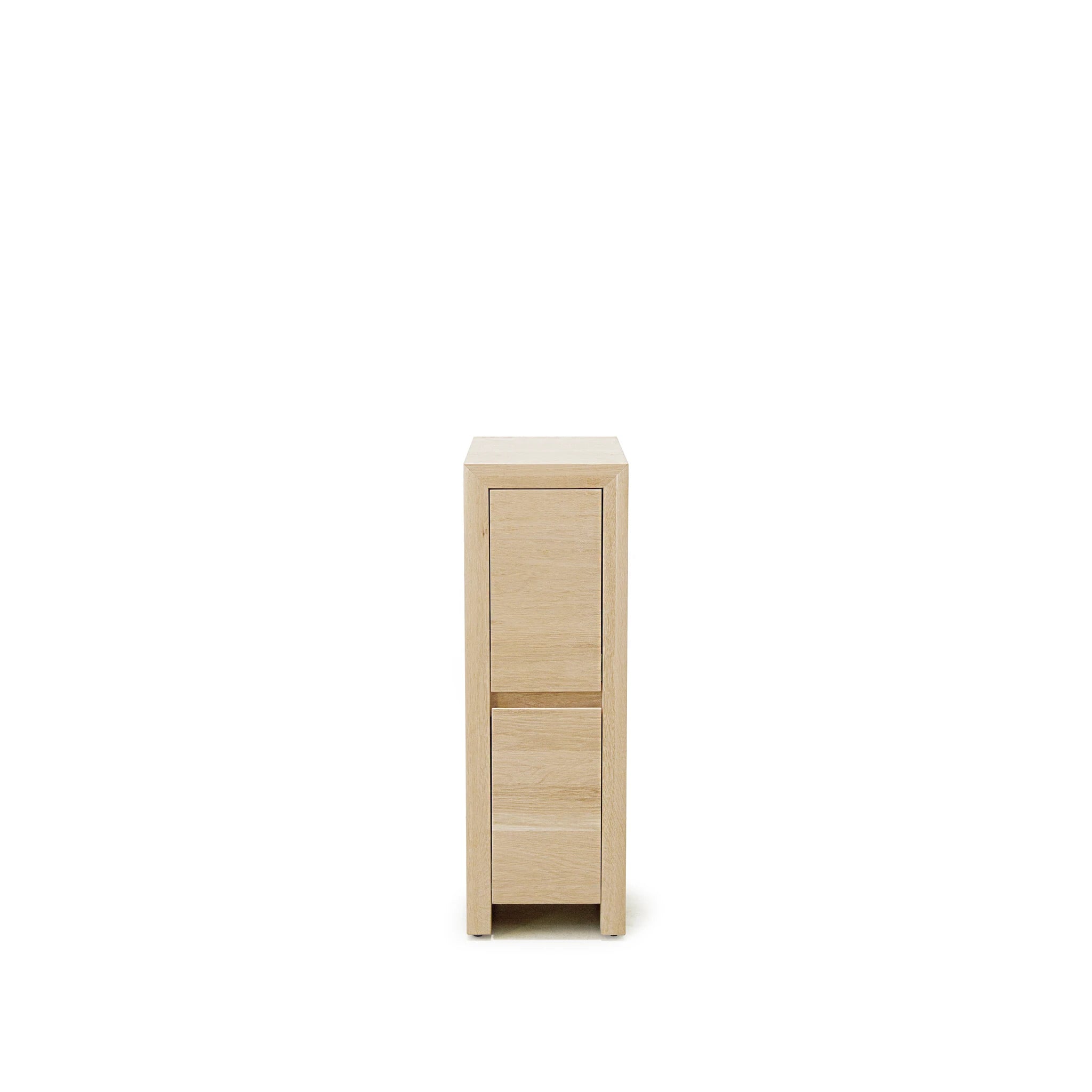As Shown: in Petite, Mint White Natural finish.