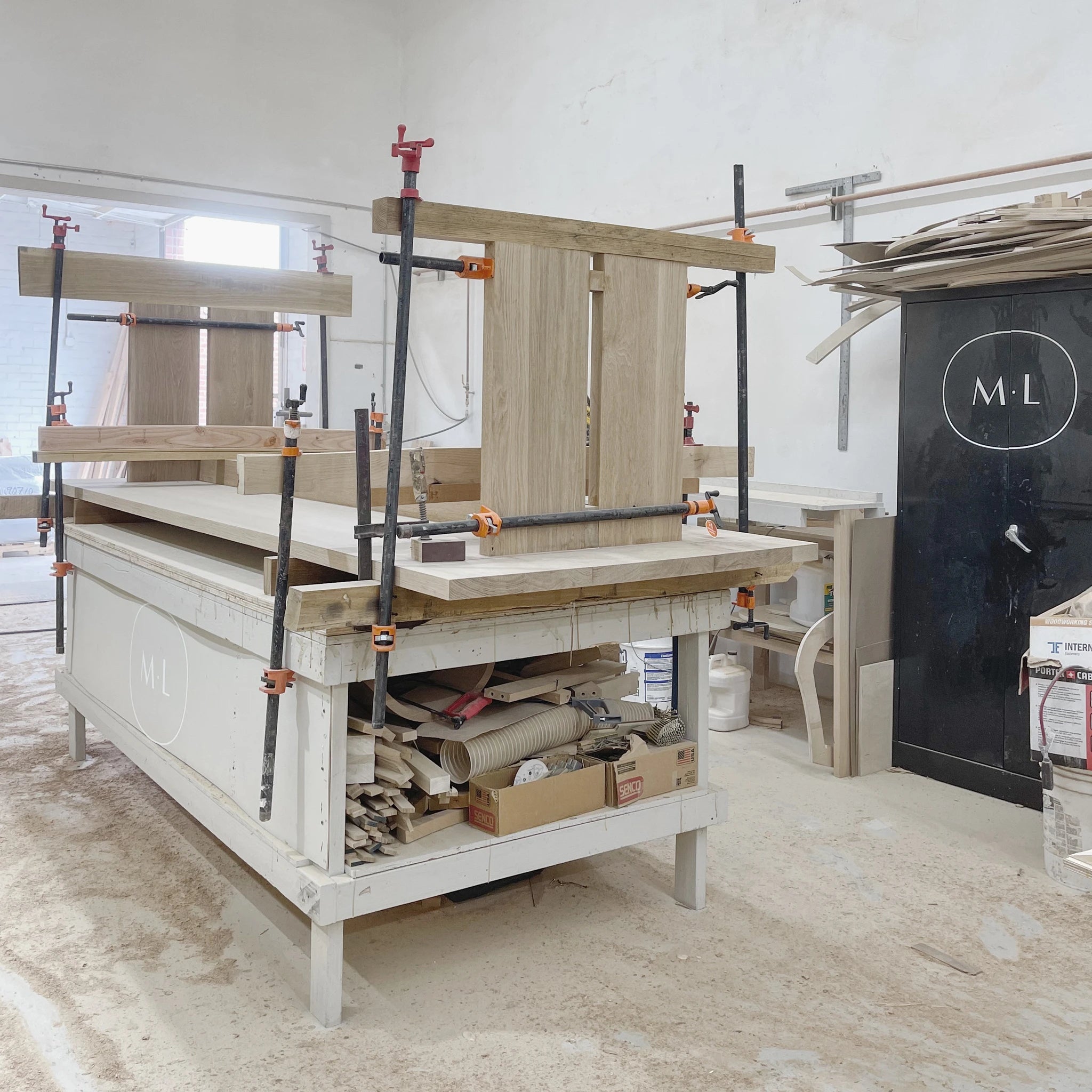 As Shown: finished in Mint White Natural.