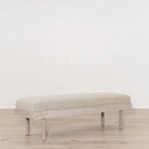 As Shown: in Arlo Oatmeal finished in Mint White Super White