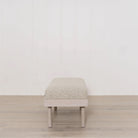 As Shown: in Arlo Oatmeal finished in Mint White Super White