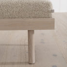 As Shown: in Arlo Oatmeal finished in Mint White Super White