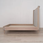 As Shown: in COM fabric, oak in custom finish