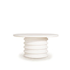 As Shown: in both sizes, 8 step limestone micro coat, White.