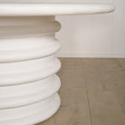 As Shown: in both sizes, 8 step limestone micro coat, White.