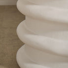 As Shown: in both sizes, 8 step limestone micro coat, White.